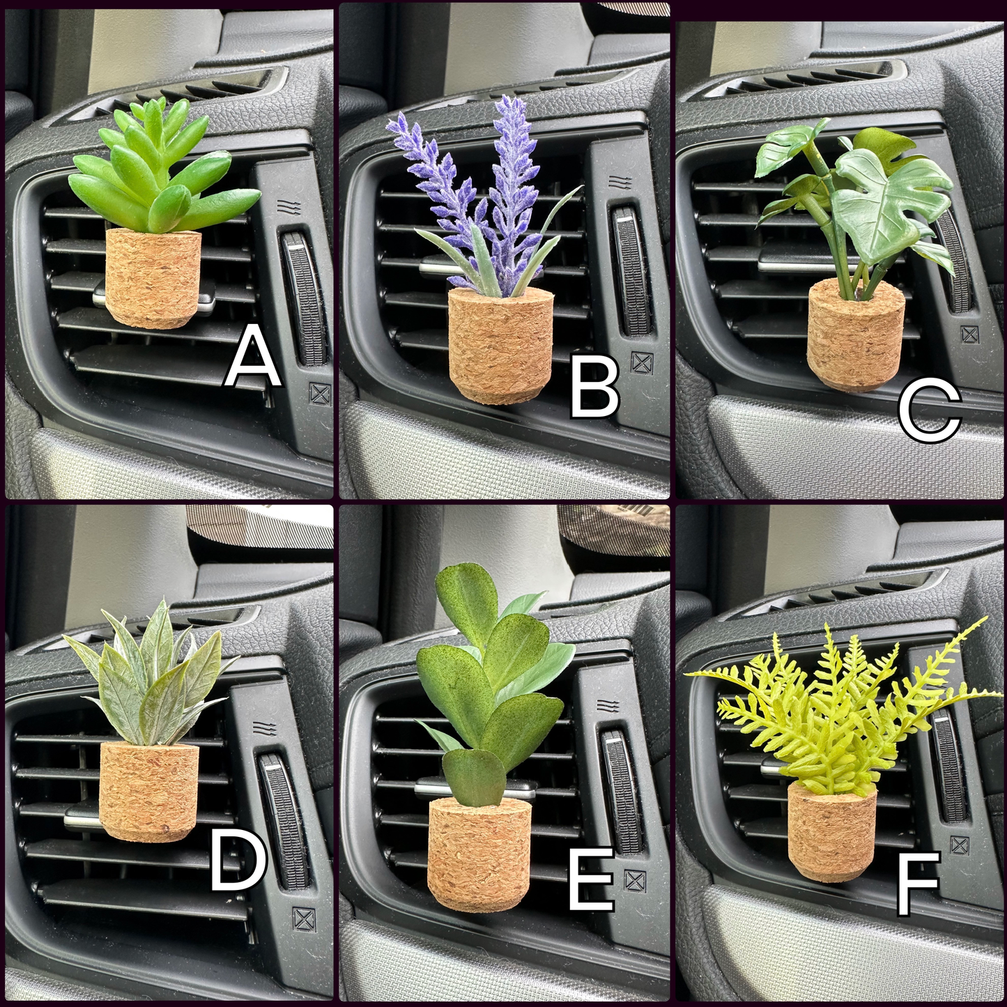 Plant Car Vent Clip Air Freshener Diffuser