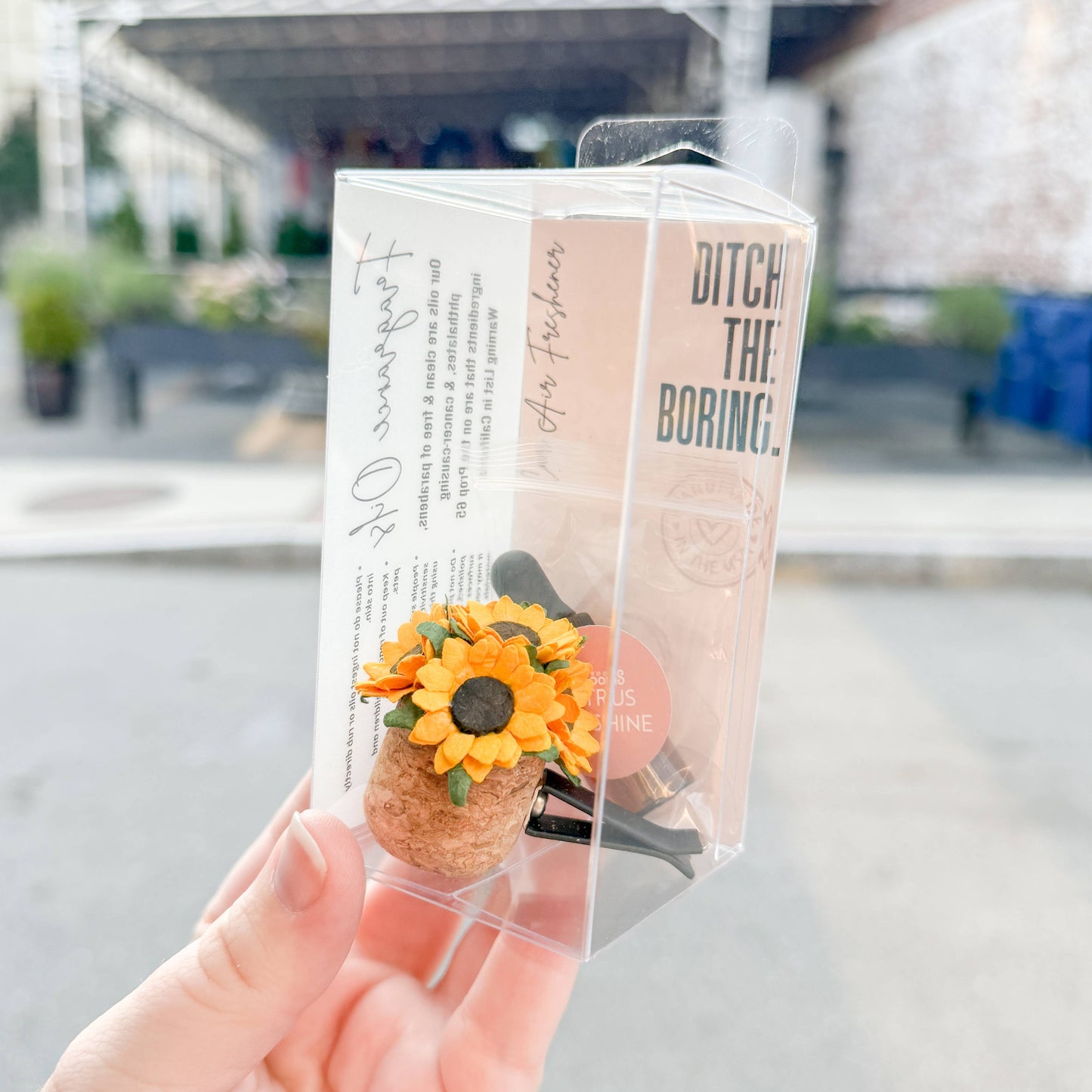 Sunflower Car Vent Clip Air Freshener Diffuser (Reusable)