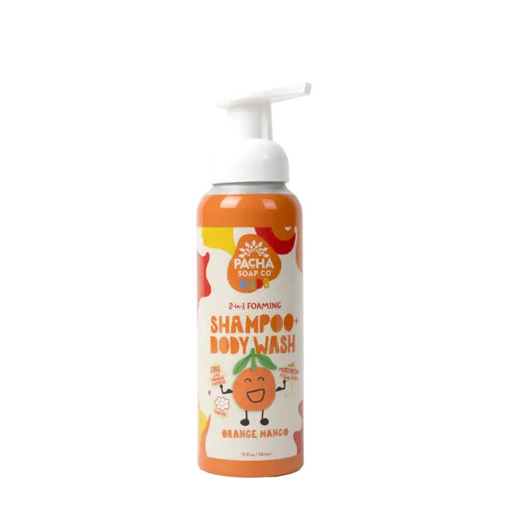 2-in-1 Foaming, Shampoo + Body Wash Orange Mango | 12 FL OZ
