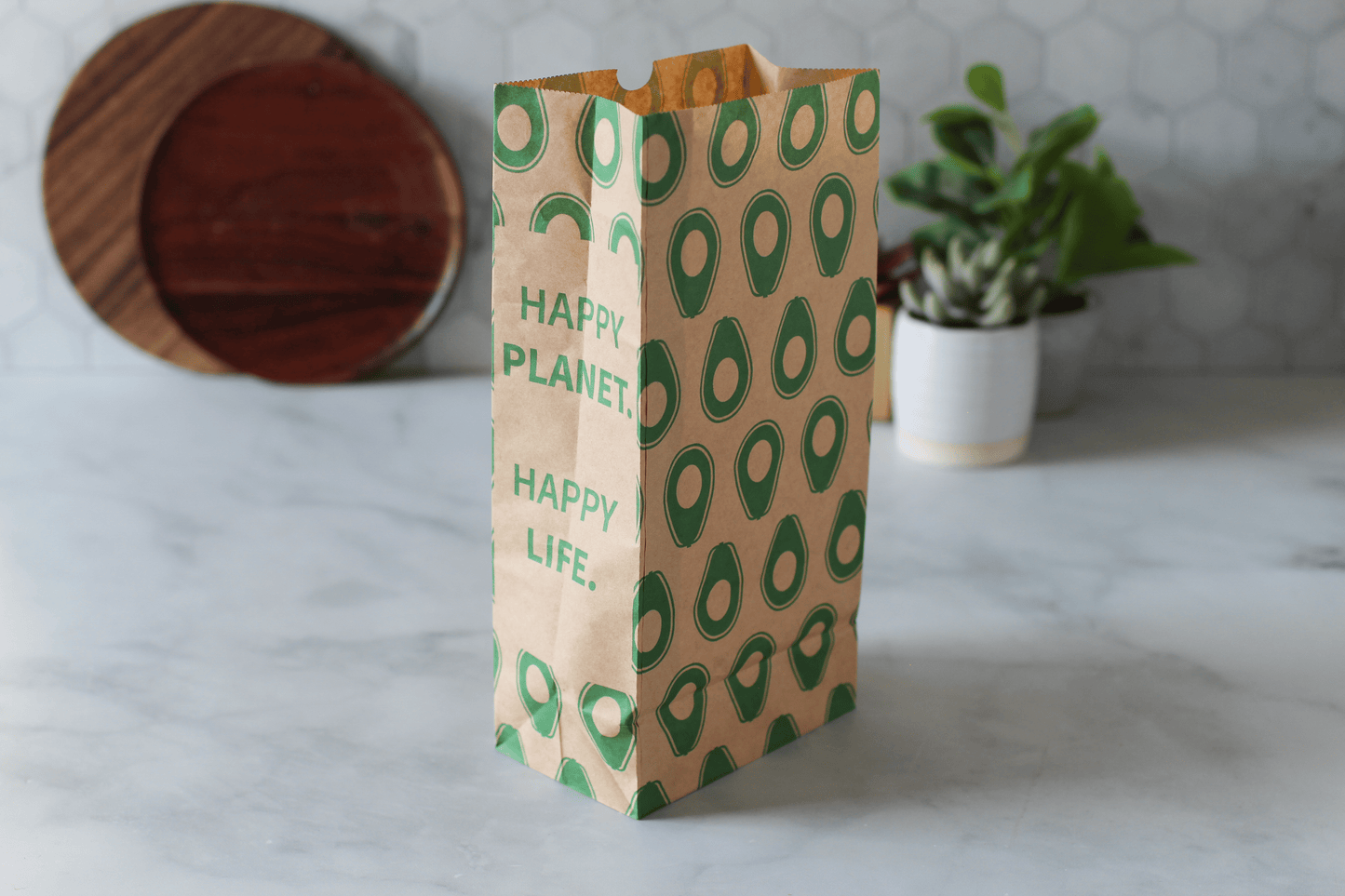 Recyclable Paper Lunch Sacs