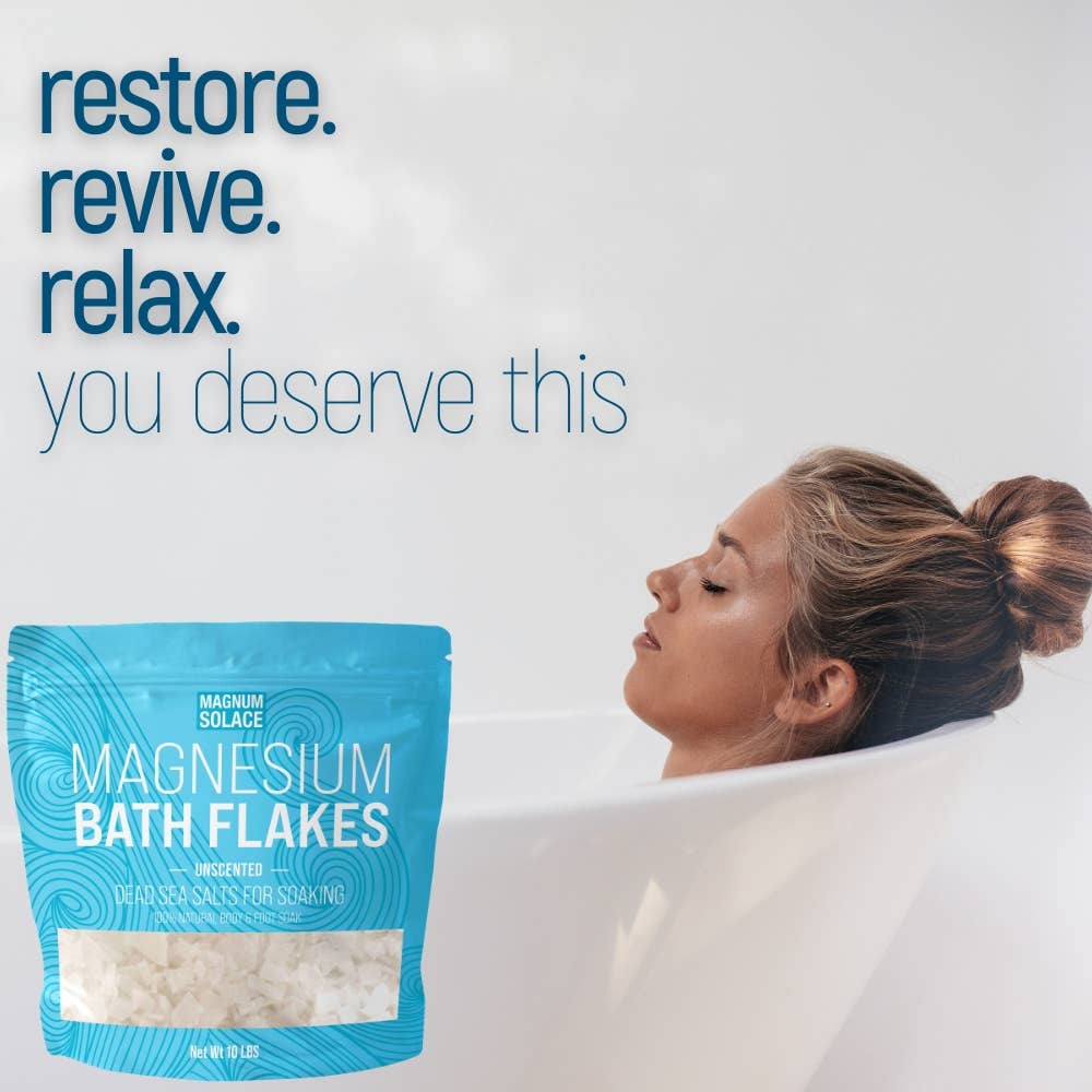 Magnesium Bath Flakes, Dead Sea Bath Salts