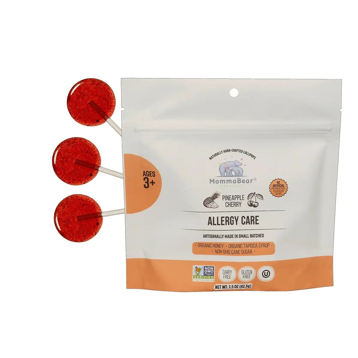 MommaBear Ailment Lollipops | Honey & Fruit