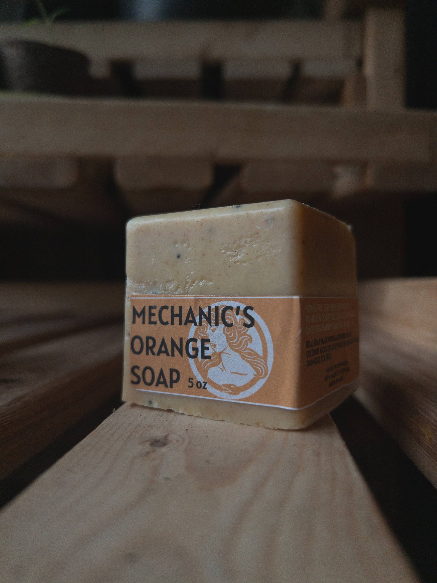 Mechanic’s Orange with Pumice & Tea Tree Handcrafted Soap