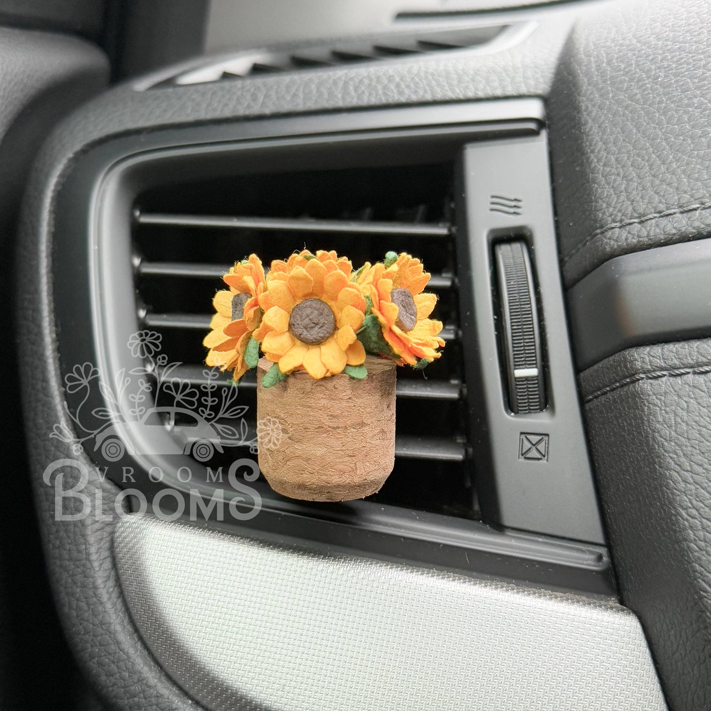 Sunflower Car Vent Clip Air Freshener Diffuser (Reusable)