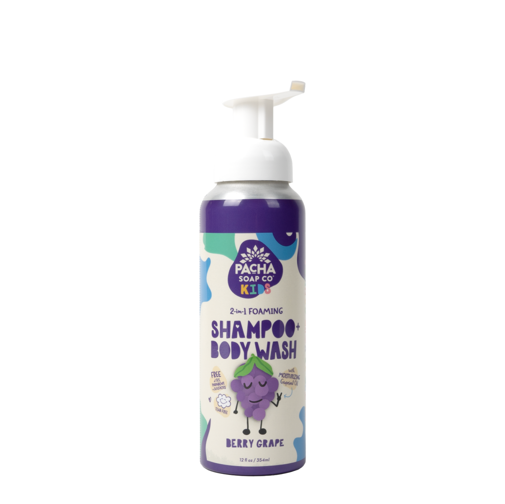 2-in-1 Foaming, Shampoo + Body Wash Berry Grape | 12 FL OZ
