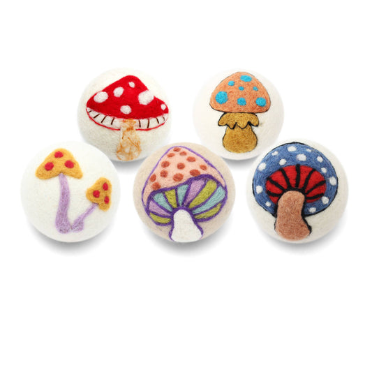 Mushrooms: Eco Wool Dryer Balls Fair Trade