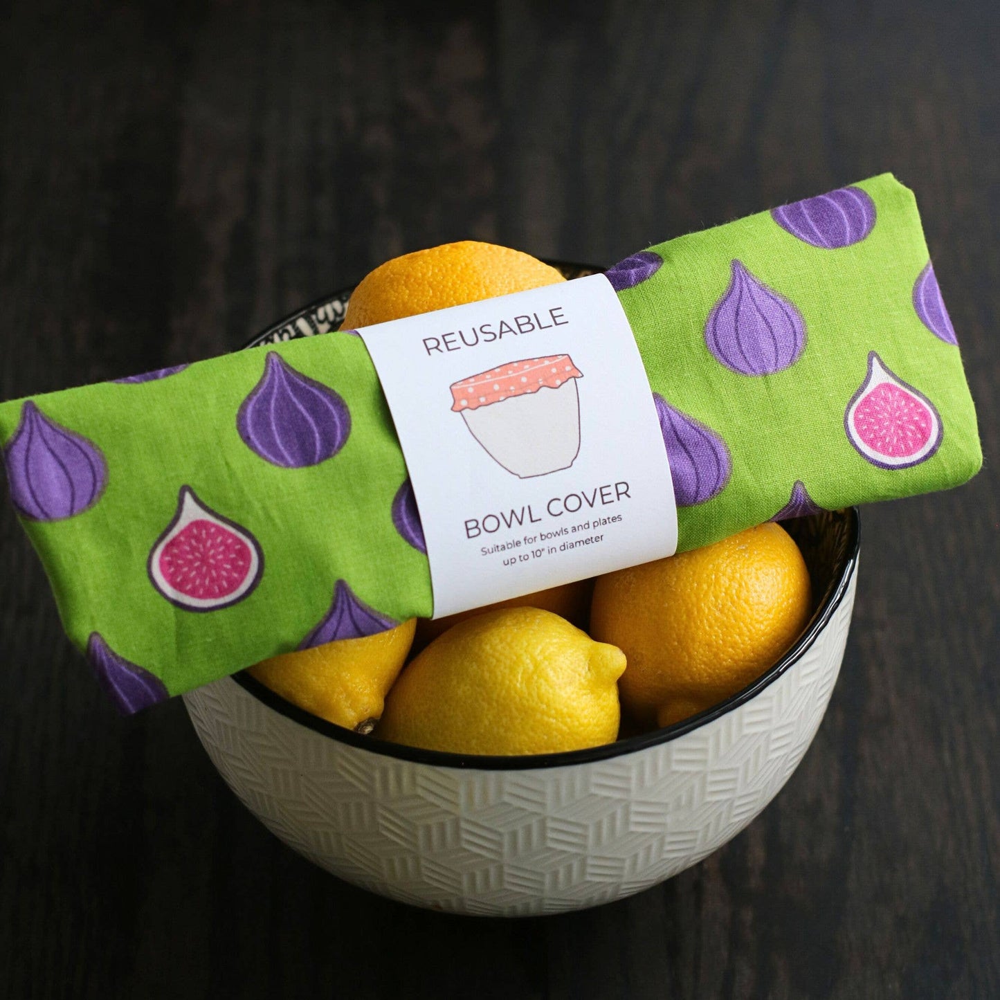 Reusable Bowl and Plate Cover ⋆ Figs | 100% Cotton Fabric