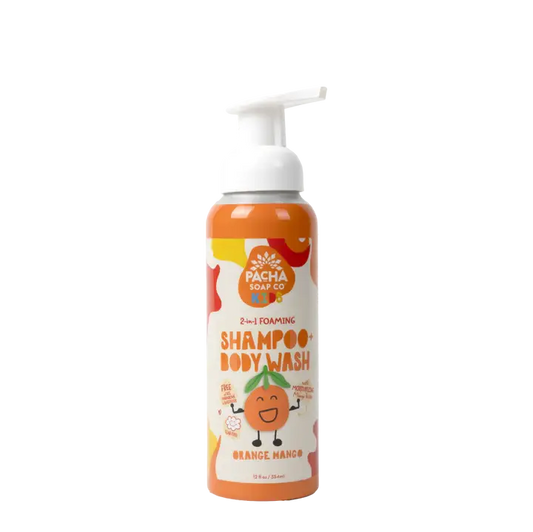 2-in-1 Foaming, Shampoo + Body Wash Orange Mango | 12 FL OZ