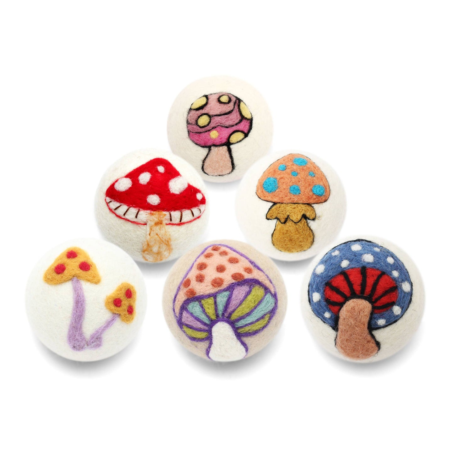 Mushrooms: Eco Wool Dryer Balls Fair Trade