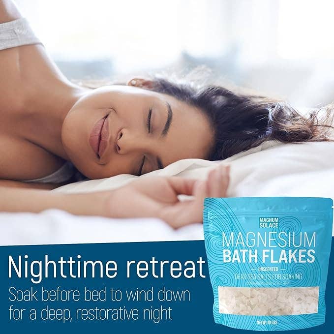 Magnesium Bath Flakes, Dead Sea Bath Salts