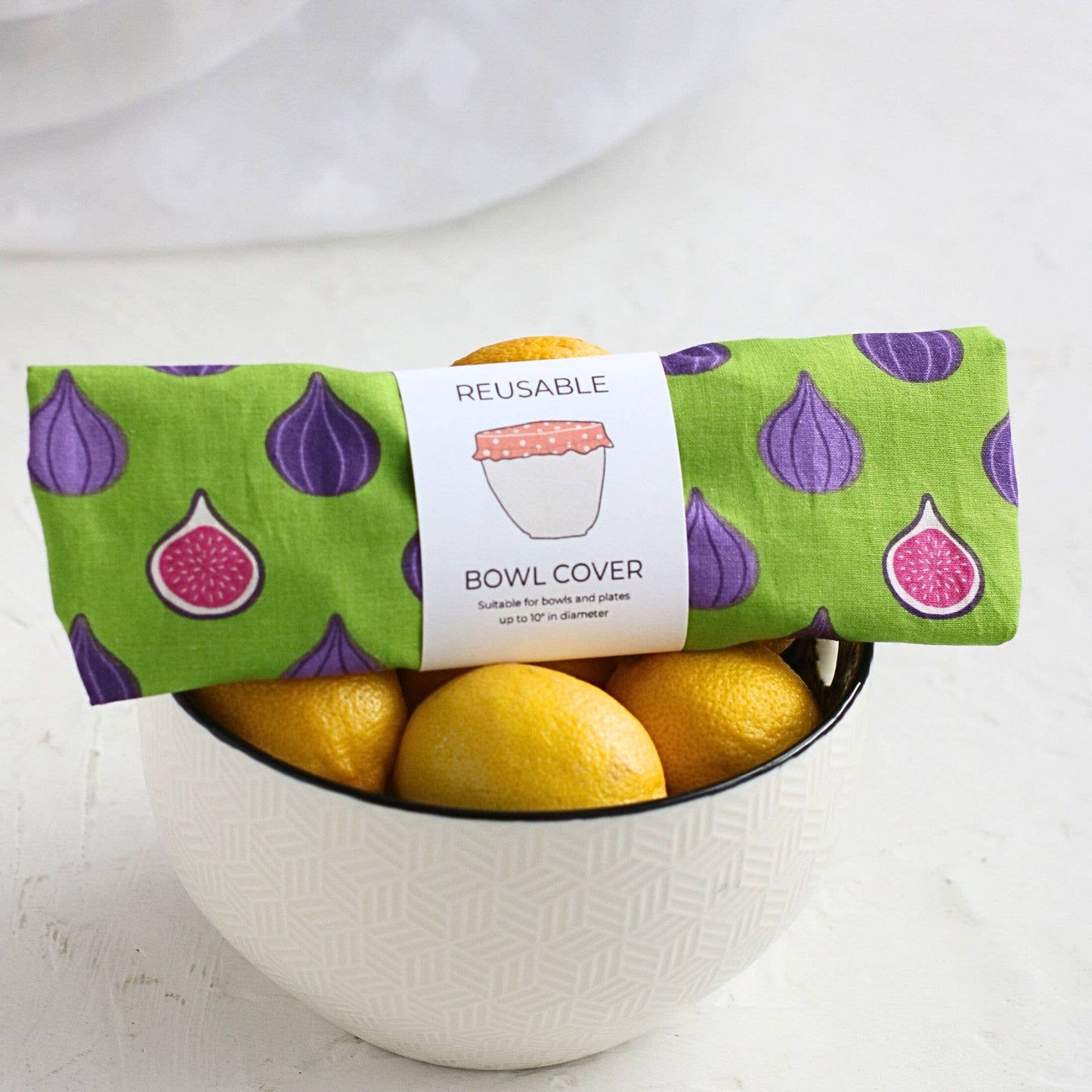 Reusable Bowl and Plate Cover ⋆ Figs | 100% Cotton Fabric