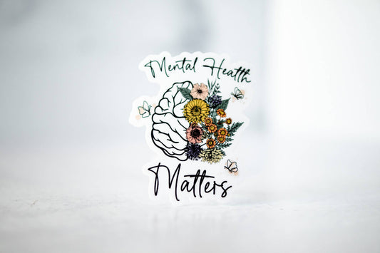 Mental Health Matters, Vinyl Sticker, 3x3 in.