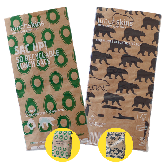 Recyclable Paper Lunch Sacs
