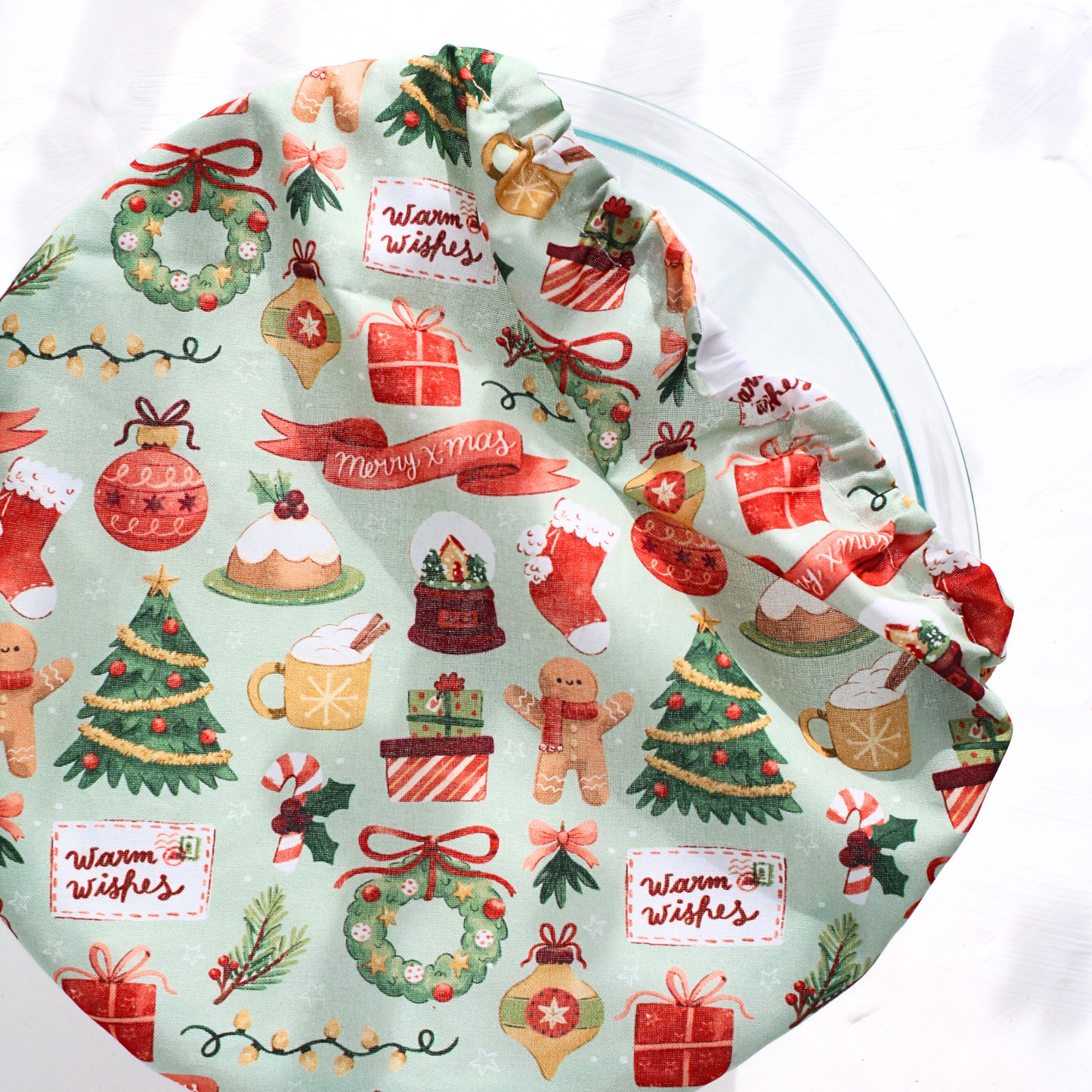 Reusable Bowl Cover ⋆ Christmas Baking