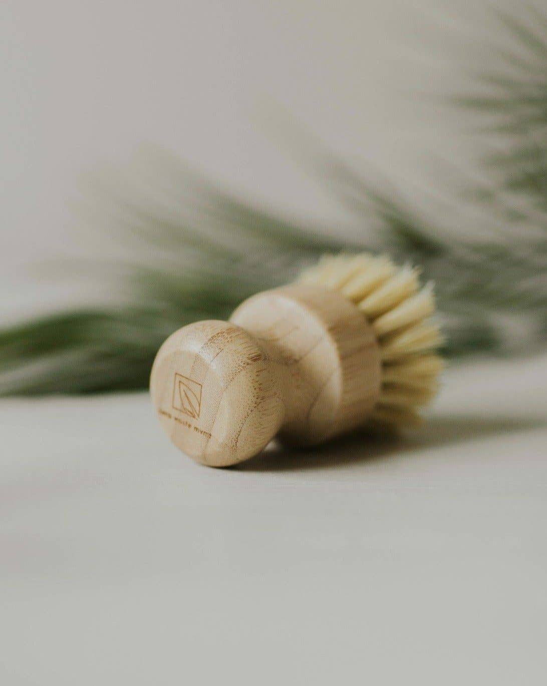Solid Dish Soap Bar W/ Bamboo Brush| Bergamot + Lime
